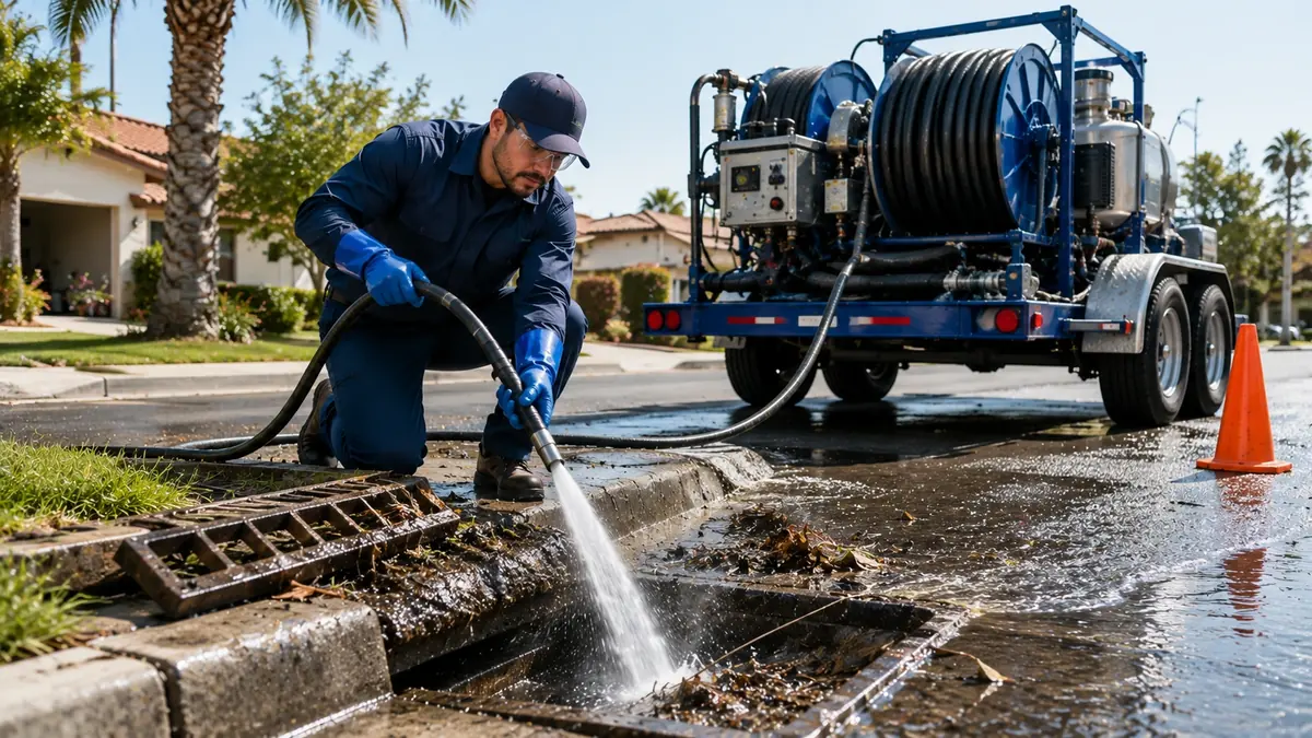 Storm Drain Hydro Jet Cleaning in Stockton